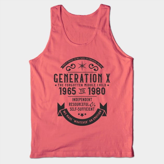 Generation X: The Middle Child Tank Top by machmigo